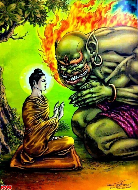 Tranh Phật ảnh quỷ 3d: Tưởng tượng những bức tranh Phật kết hợp với hình ảnh quỷ 3D sẽ tạo ra một sự pha trộn tuyệt vời giữa sự tinh tế và độc đáo, thể hiện được sự đối lập giữa thiên và ác.